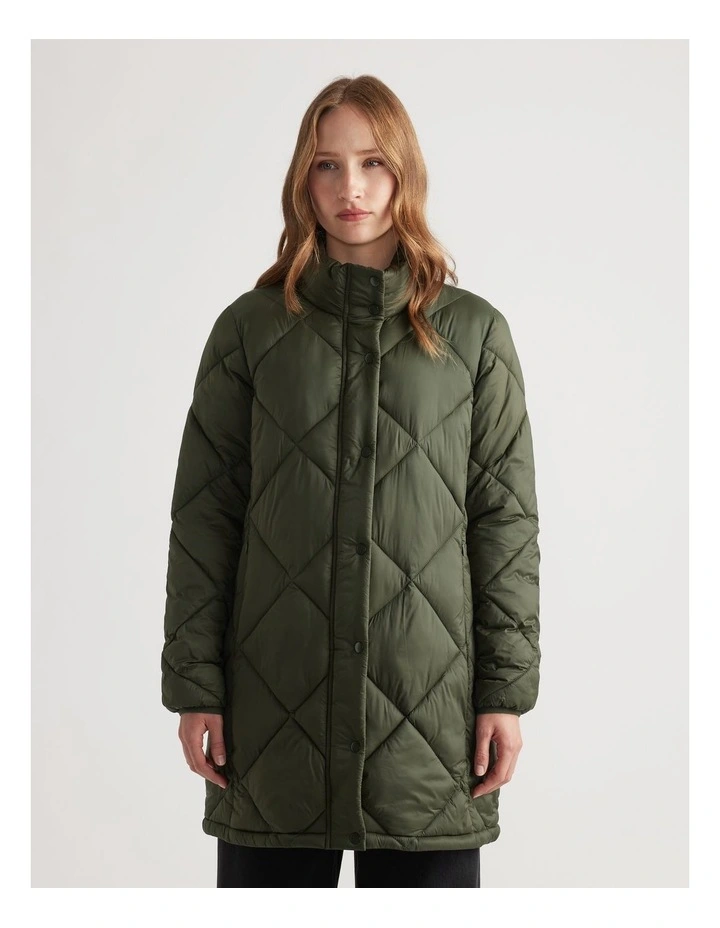 Longline Puffer Jacket image 3