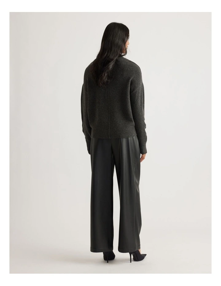 Demi Seam Detail Knit Jumper in Grey image 2