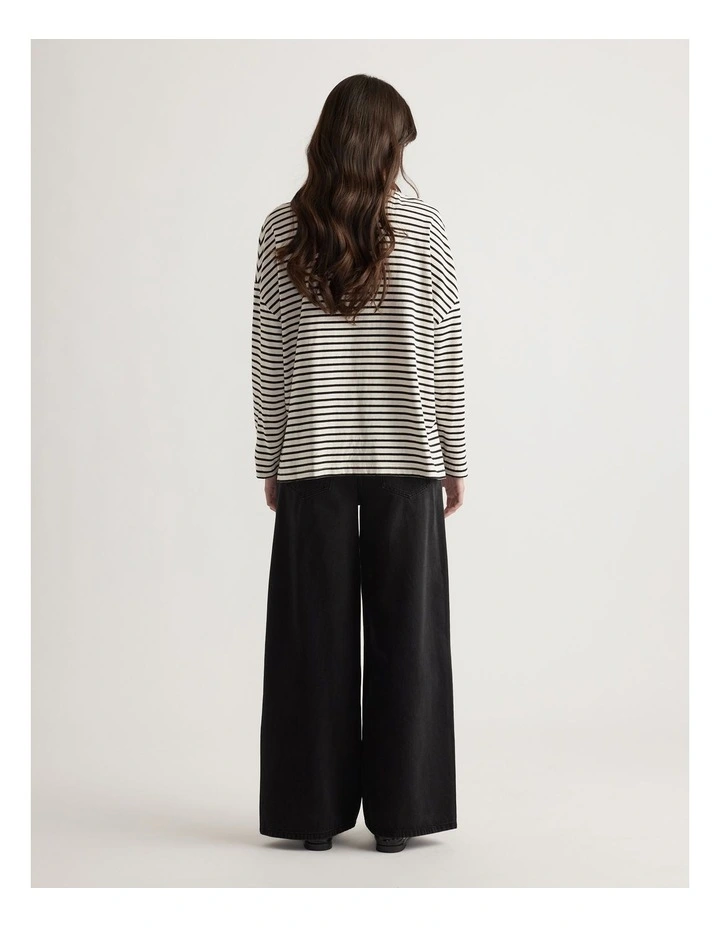 Nicola Long Sleeve Top in Ivory image 2