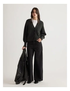 Margot Knit Cardigan in Charcoal