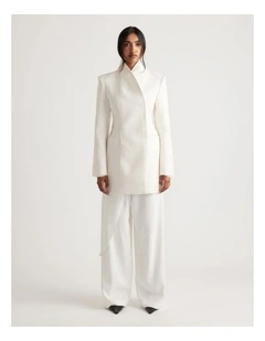 Elena Palazzo Pant in Ivory