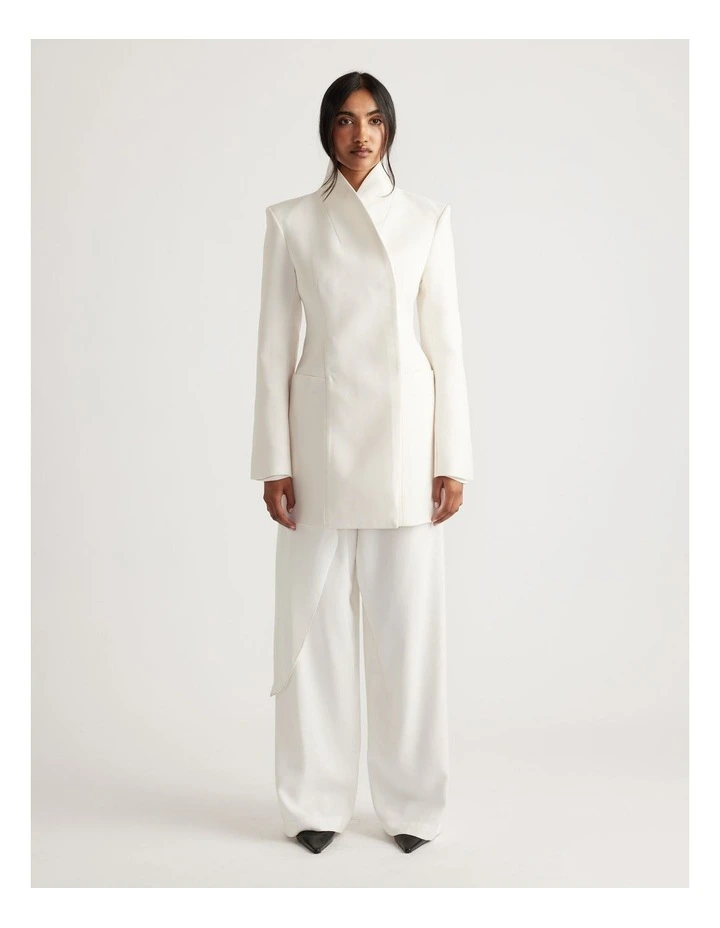 Elena Palazzo Pant in Ivory image 1