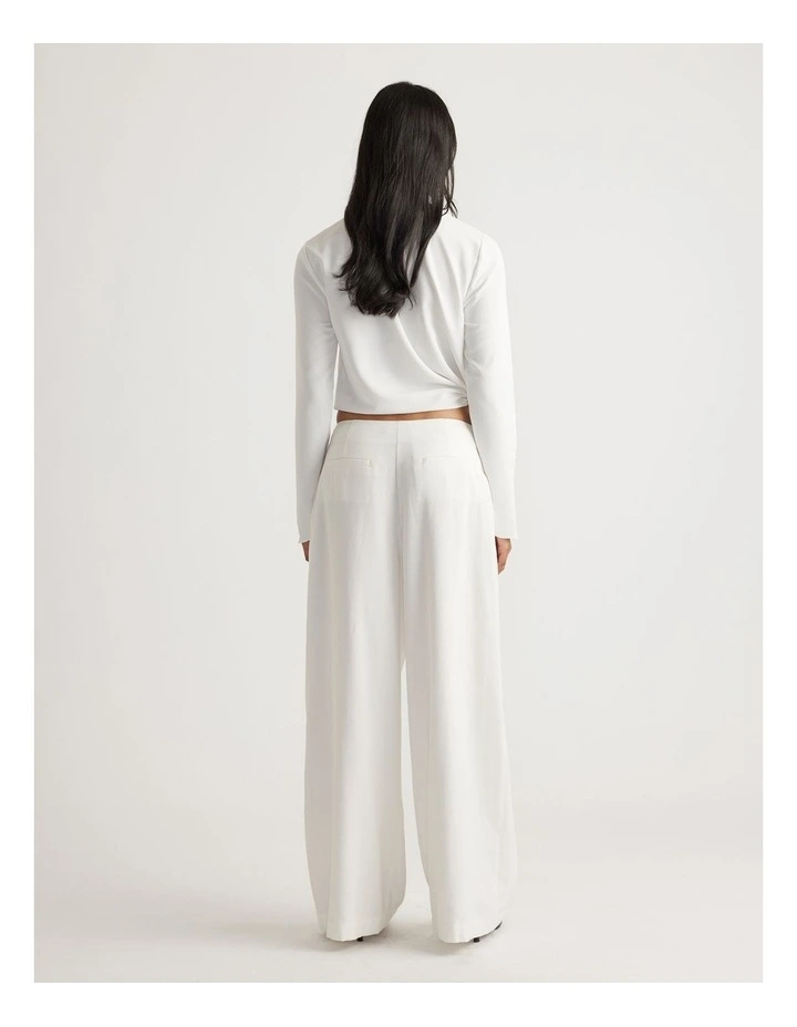 Elena Palazzo Pant in Ivory image 2