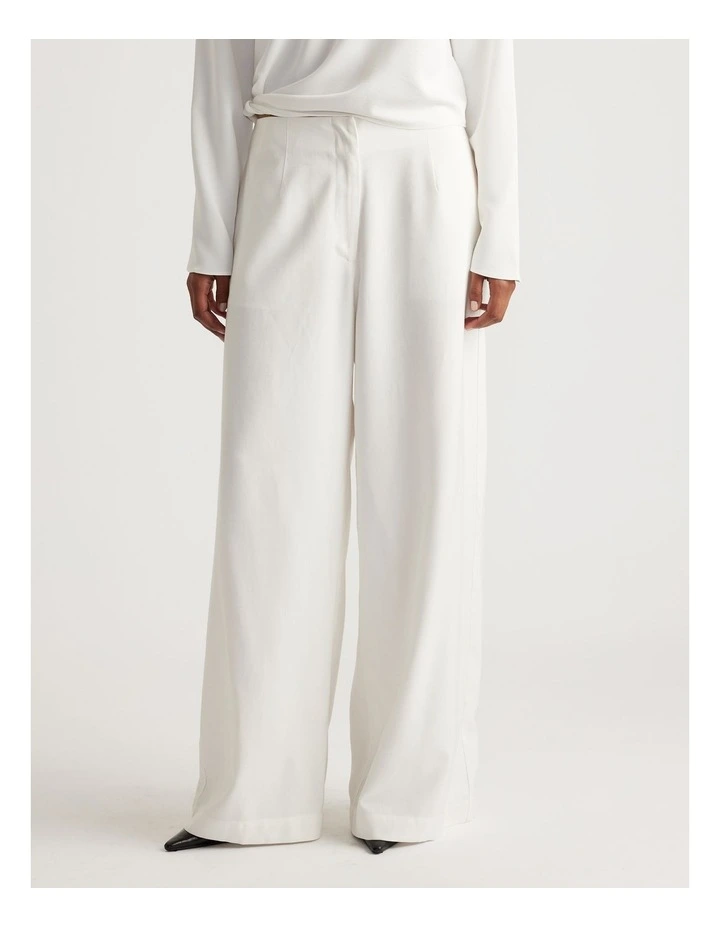 Elena Palazzo Pant in Ivory image 3