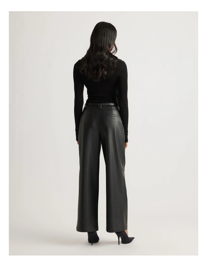 Tabitha Belted Pant in Black image 2
