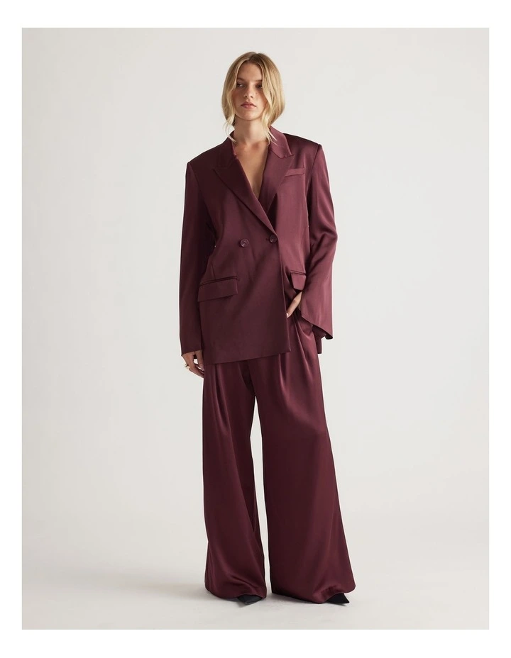 Sadie Satin Pleated Pant image 1
