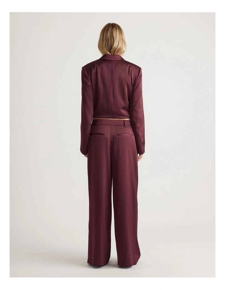Sadie Satin Pleated Pant image 2