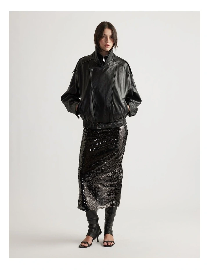 Selena Sequin Maxi Skirt image 1