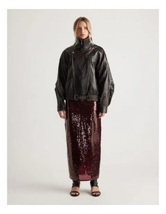 Selena Sequin Maxi Skirt