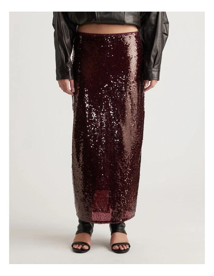 Selena Sequin Maxi Skirt image 3
