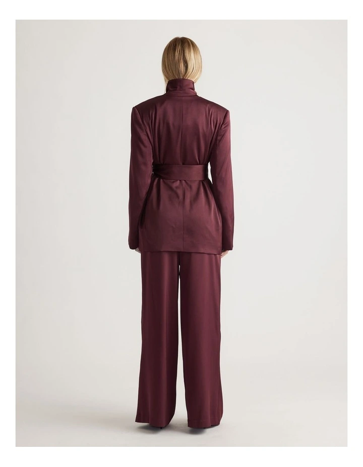 Sadie Satin Wrap Blazer image 2