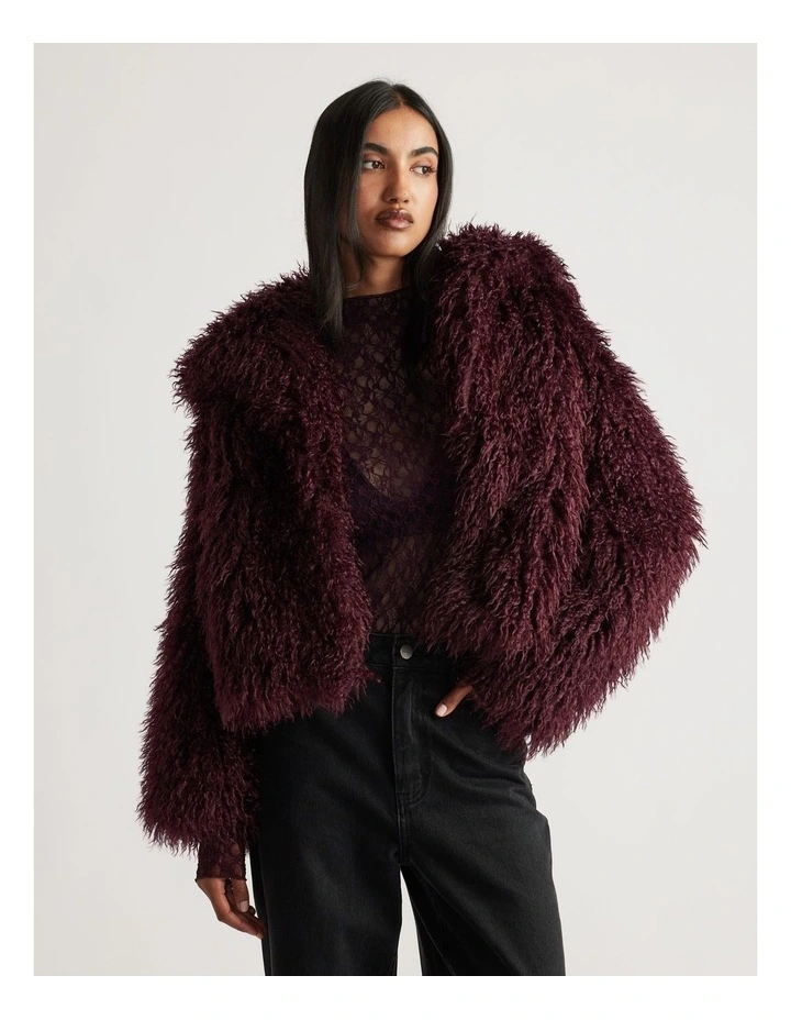 Sophia Faux Fur Jacket image 3