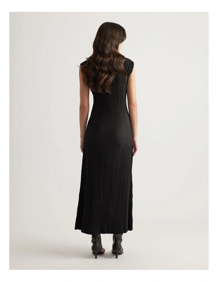 Taylor Tie Waist Maxi Dress in Black image 2