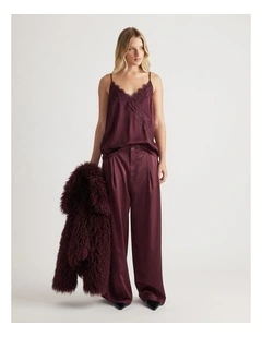 Bella Lace Cami in Plum