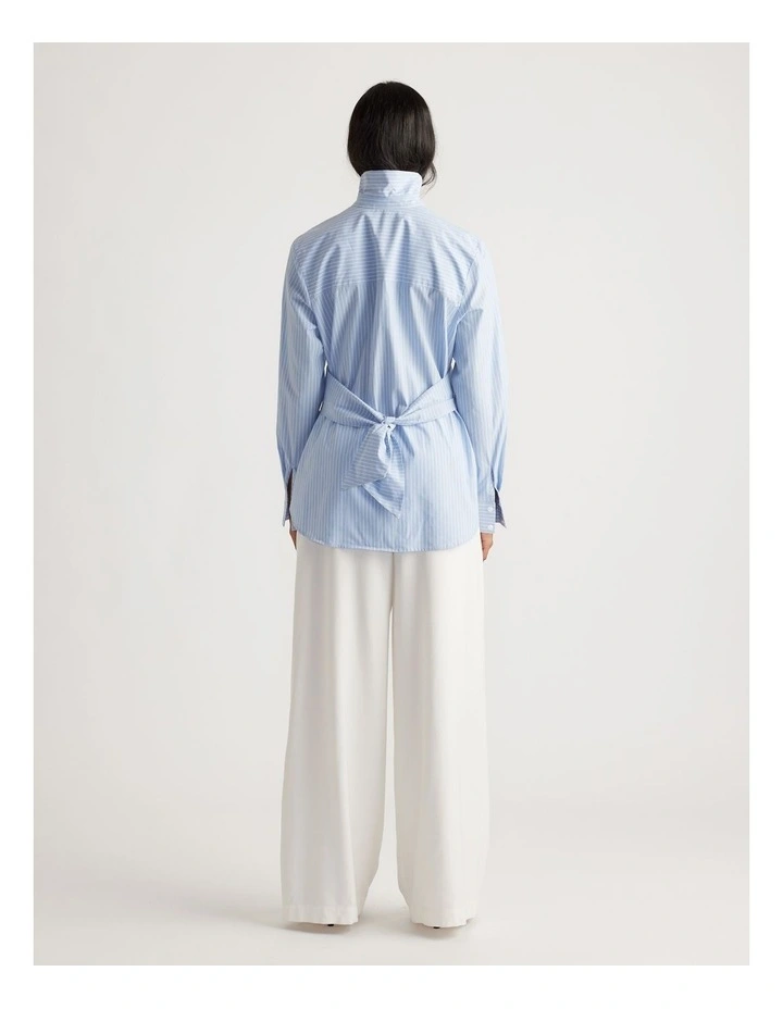 Molly Tie Shirt in Blue image 2