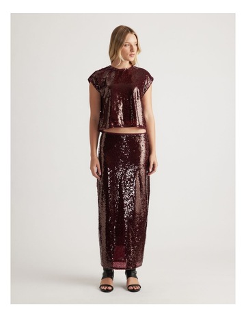Plum Sequin colour
