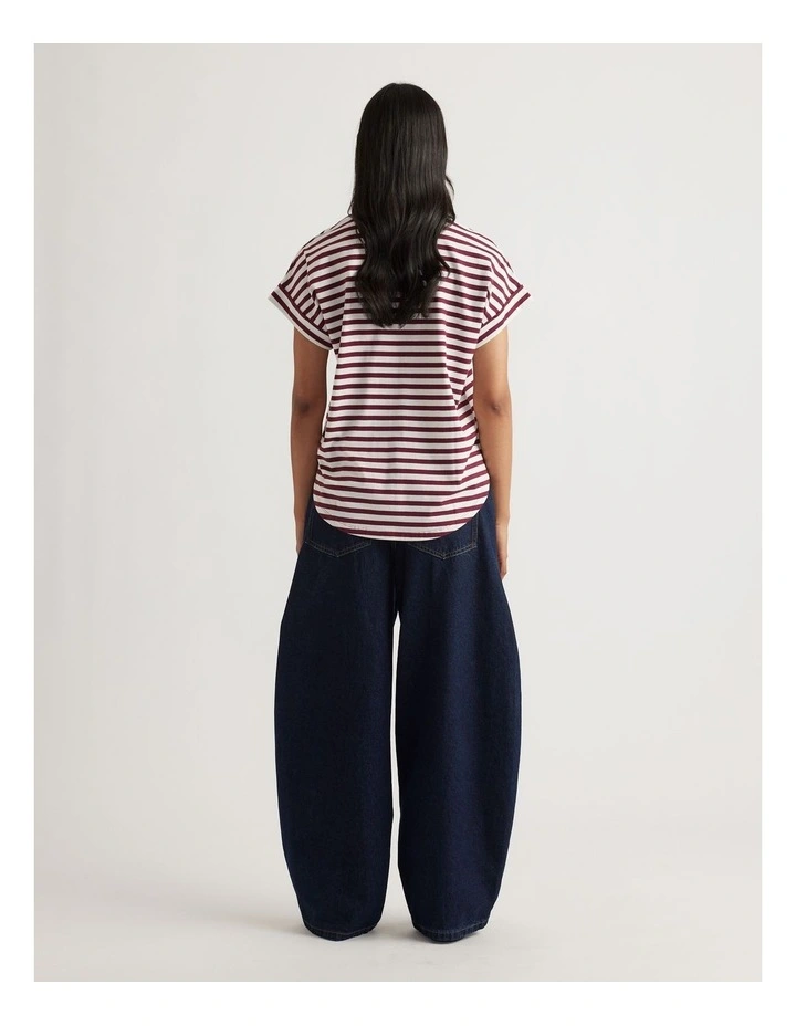 Chloe Crew Tee in Red image 2