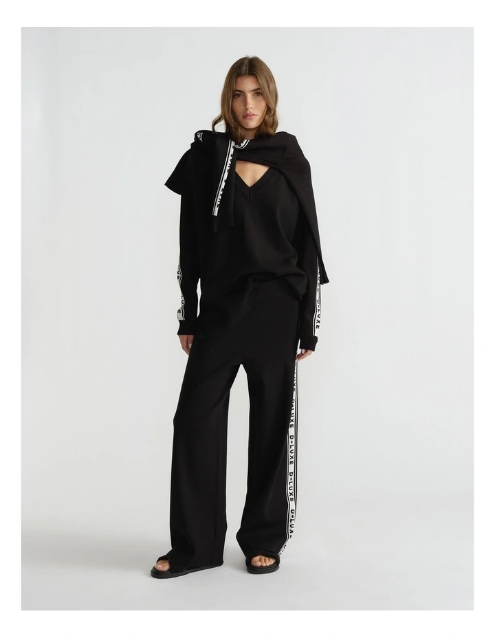 D-Luxe Logo Panel Knit Pant image 1