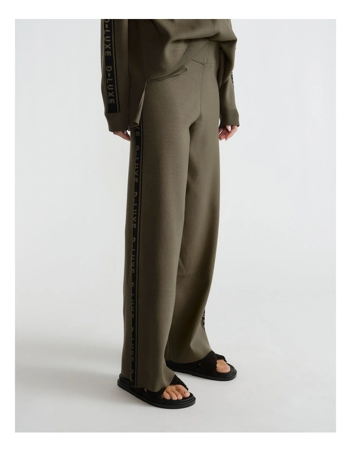 D-Luxe Logo Panel Knit Pant image 3