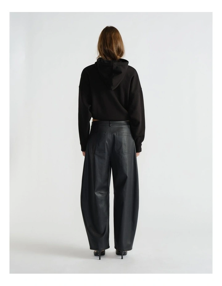 Coated Horseshoe Pant in Black image 2