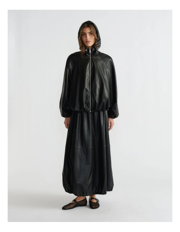 D-Luxe Faux Leather Bomber image 1
