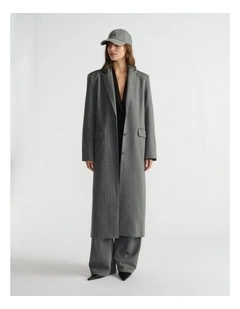 D-Luxe Pinstripe Blazer Coat