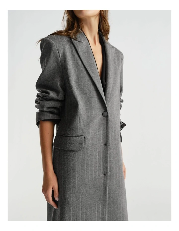 D-Luxe Pinstripe Blazer Coat image 3