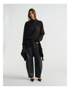 D-Luxe Sparkle Mock Neck Sweat