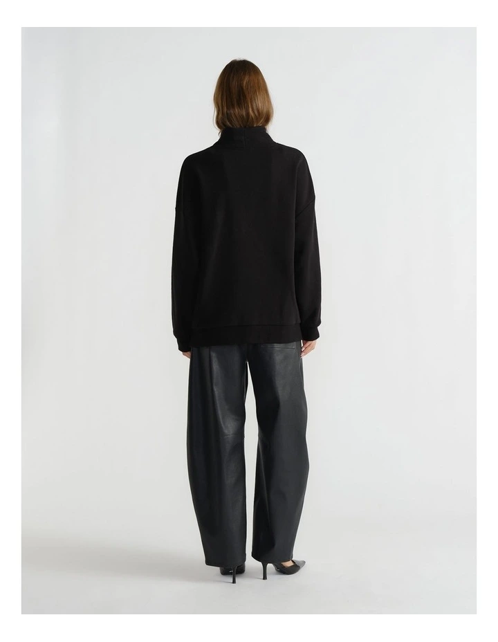 D-Luxe Sparkle Mock Neck Sweat image 2