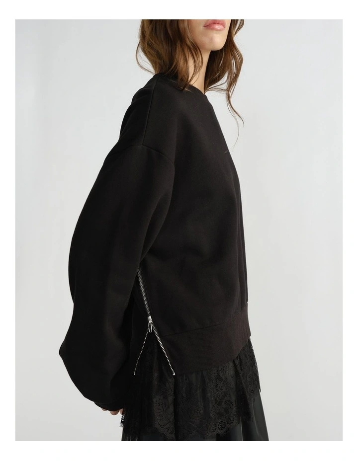 D-Luxe Lace Sweatshirt image 3