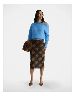 Abigail Tipped Shoulder Knit