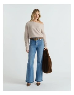 Abigail Tipped Shoulder Knit