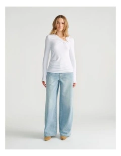 Tiana Metal Detail Top