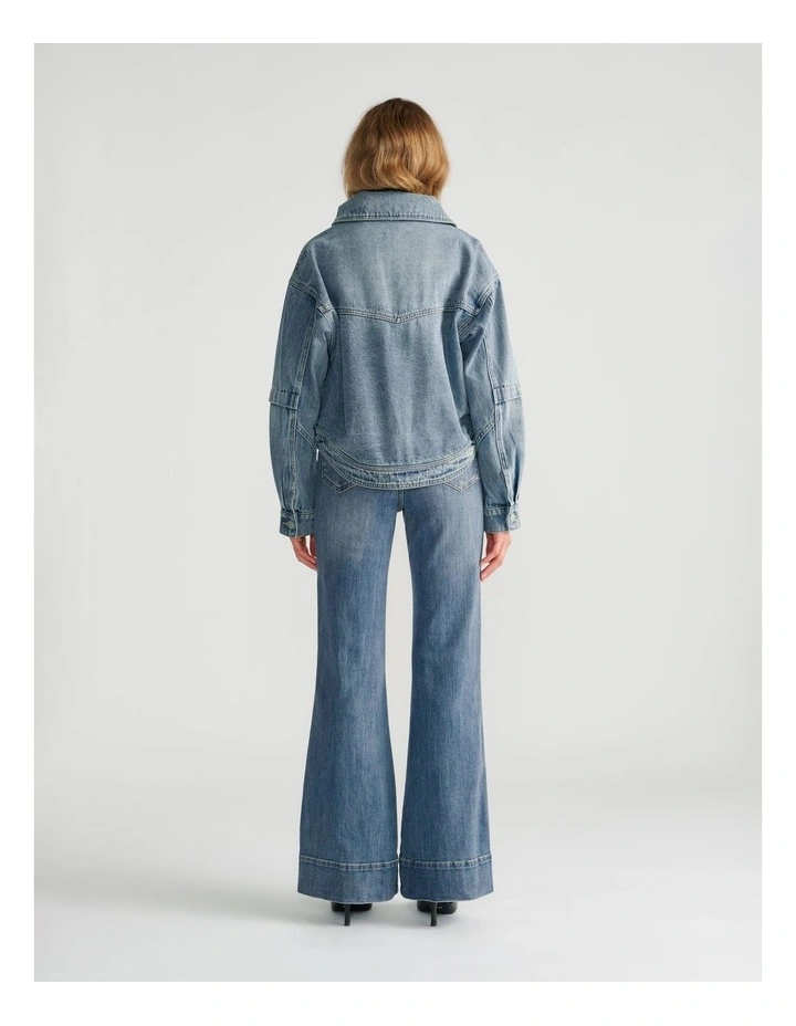 Jess Denim Fur Collar Jacket image 2