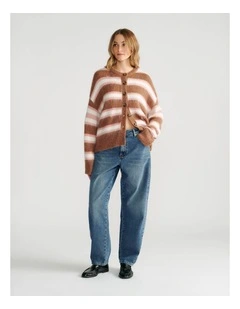 Becca Cardigan in Ginger Stripe