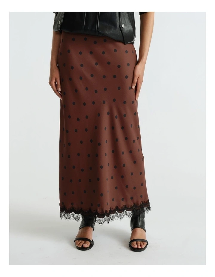 Penny Lace Trim Maxi Skirt image 3