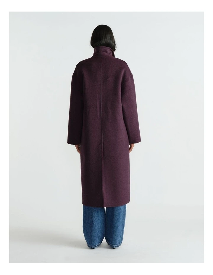 Janie Felled Coat in Red image 2