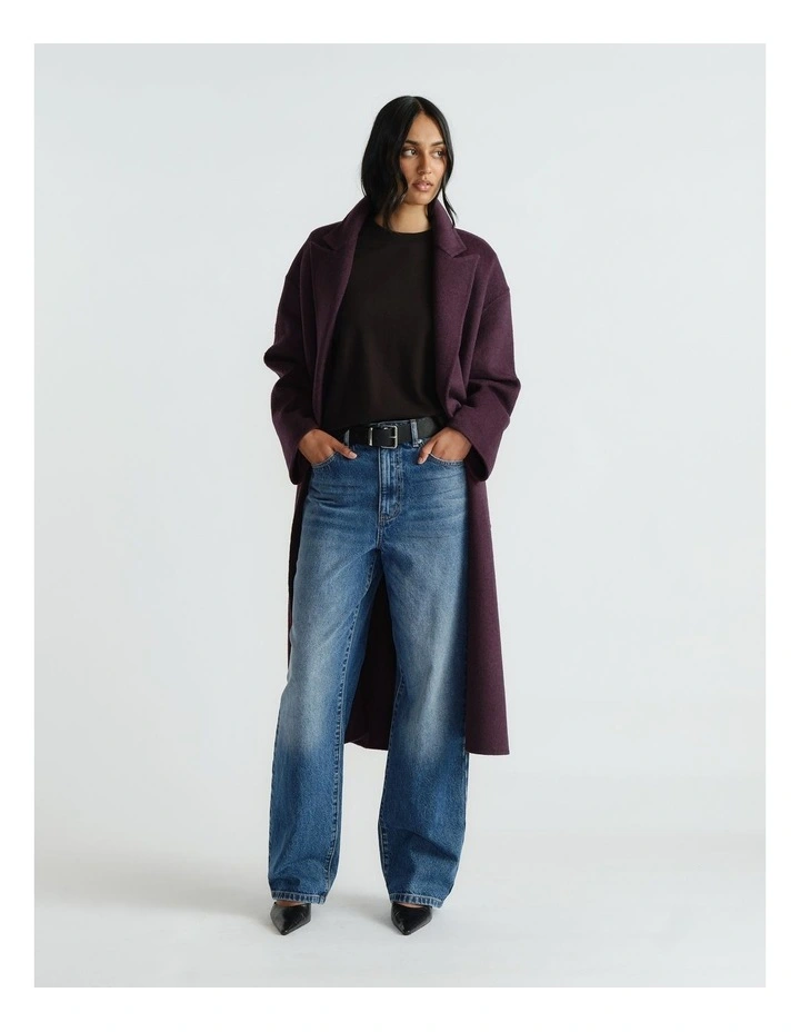 Janie Felled Coat in Red image 4