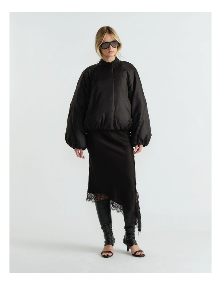 Oakley Oversized Bomber Jacket in Black image 1