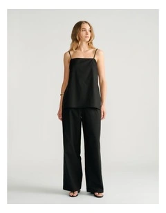 Abbey Pull On Pant in Black