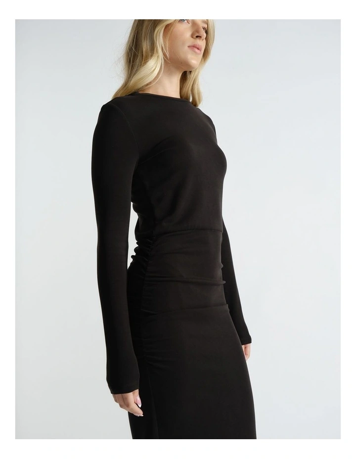 Monica Long Sleeve Midi Dress image 3