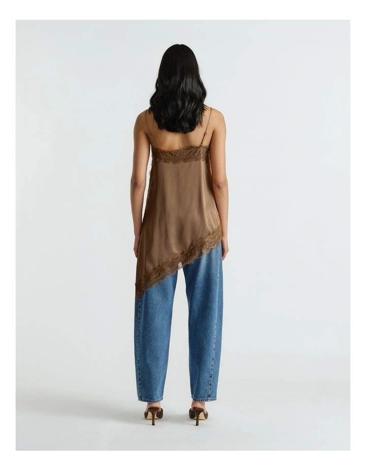 Karla Lace Tunic in Brown image 2