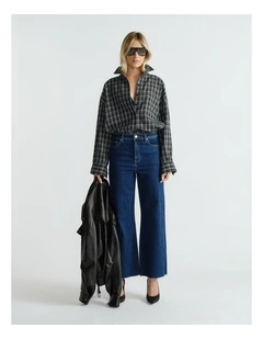 Lori Flannel Shirt in Grey