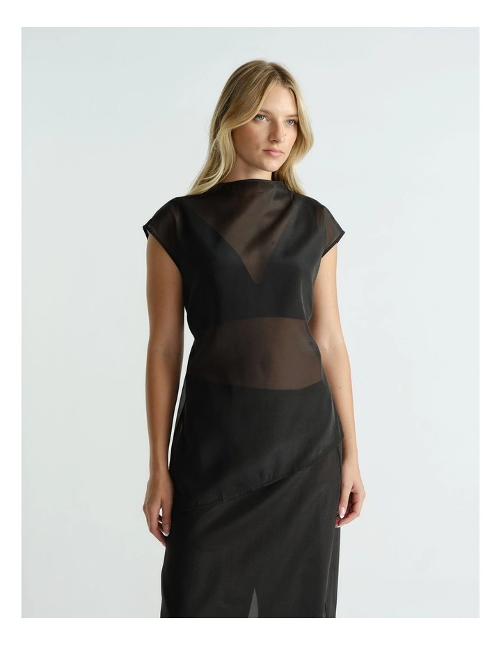 Tyra Sheer Tie Top image 3