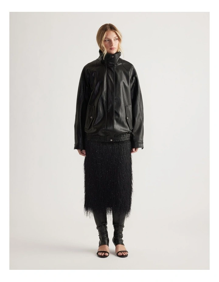 Rue Fringed Midi Skirt image 1