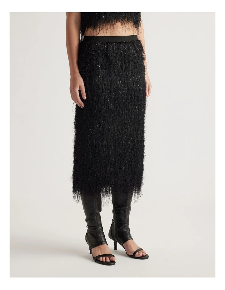 Rue Fringed Midi Skirt image 3