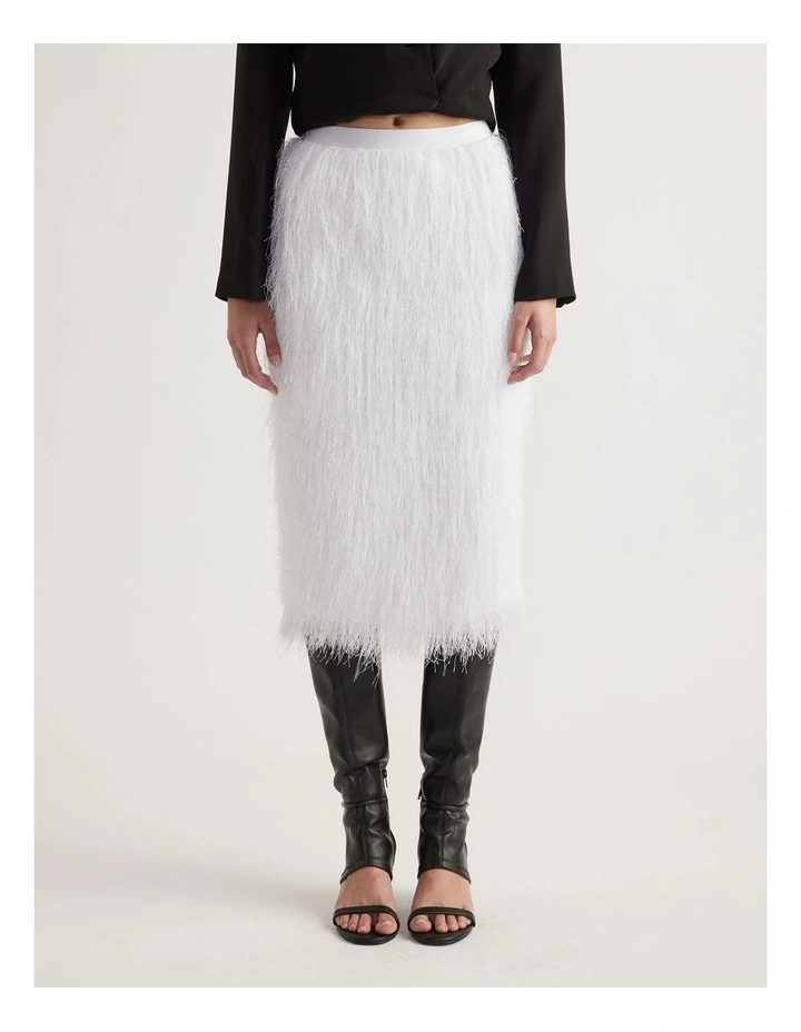 Rue Fringed Midi Skirt image 3