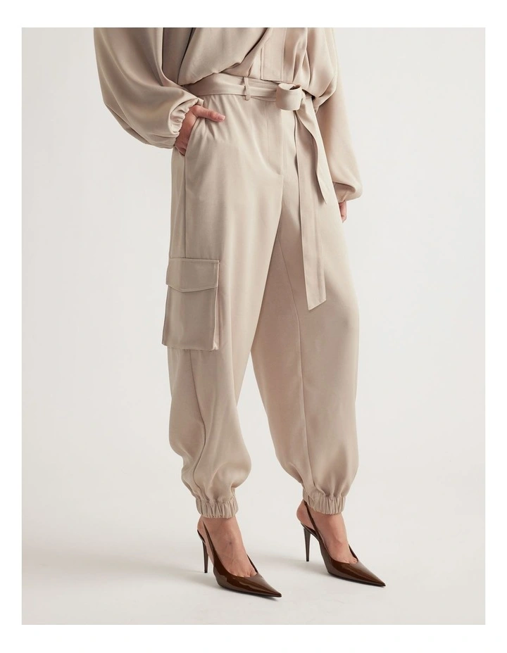 Stella Satin Cargo Pant image 3