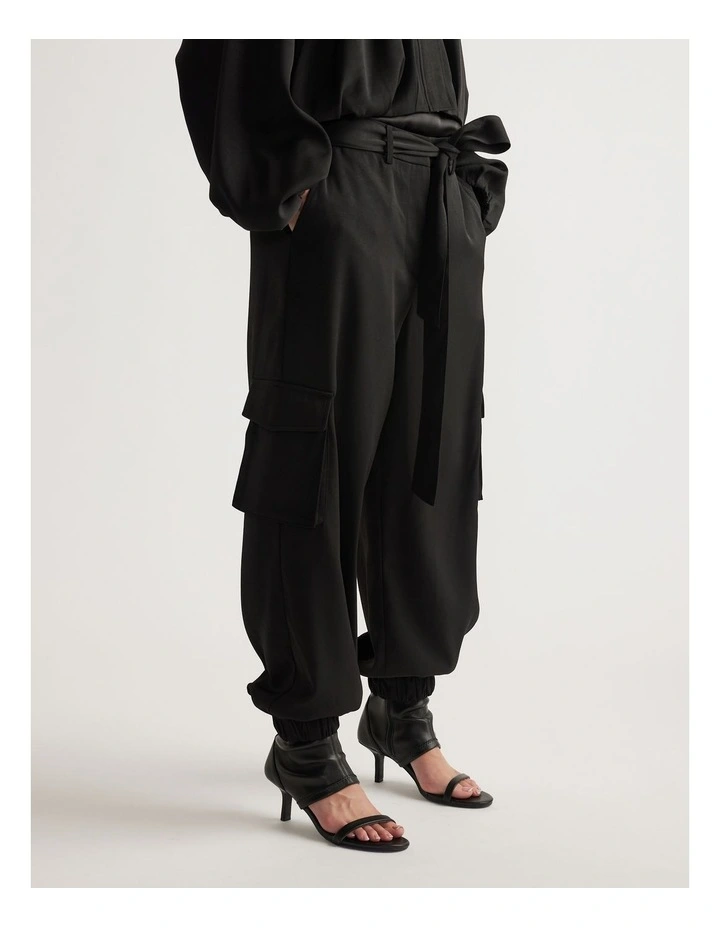 Stella Satin Cargo Pant image 3