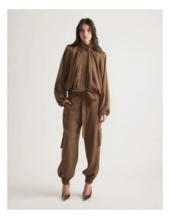 Stella Satin Cargo Pant